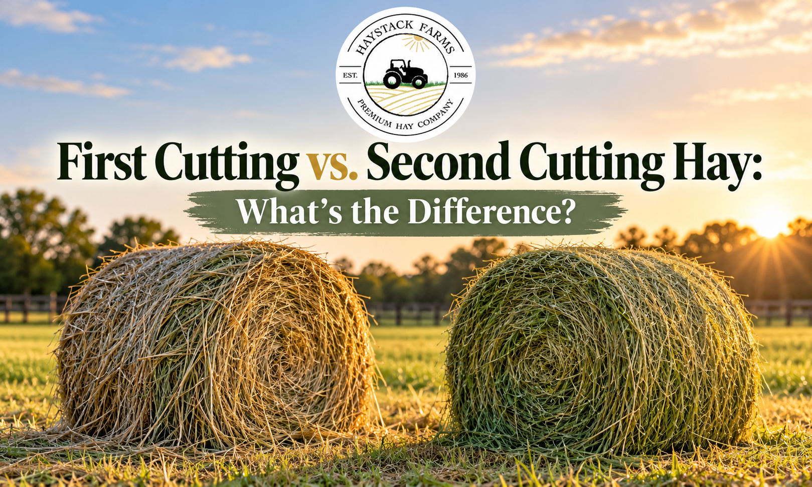 1st cut vs second cut hay grass